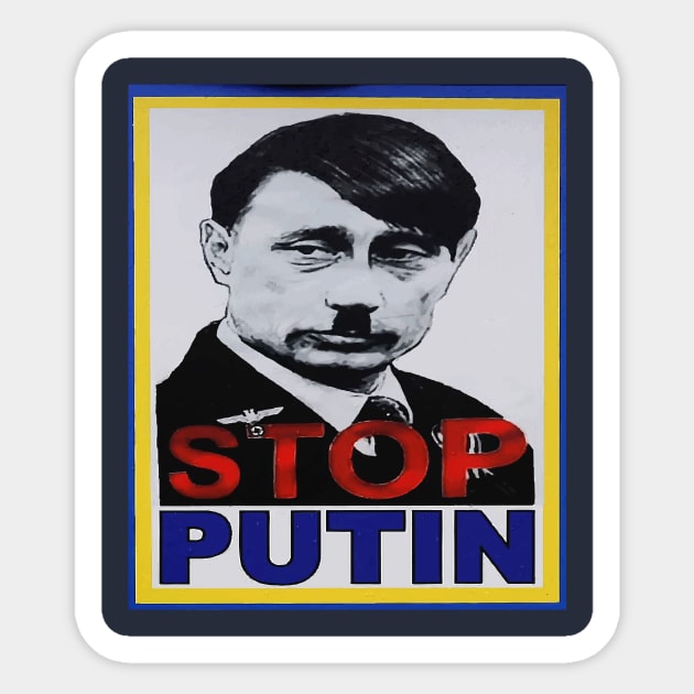 Stop Putin | Stop War | Save Ukraine Sticker by Kibria1991